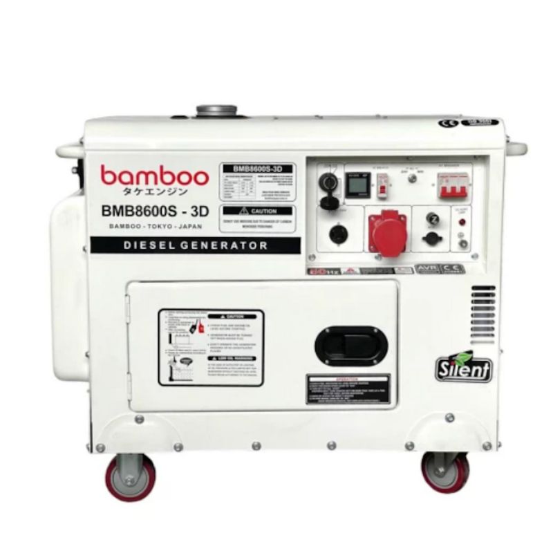 Máy Phát Điện Chạy Dầu 7Kw Bamboo BMB 8600S-3D 1-3Pha