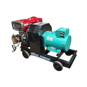 Máy phát điện đầu nổ 7.5KW Đông Phong D15 220V gió đề